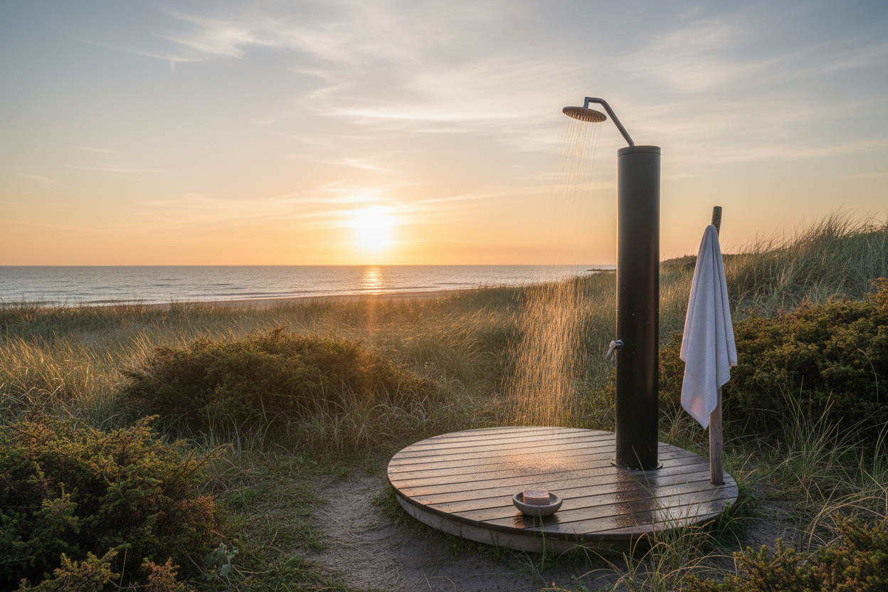 Nyd Solen med en Solopvarmet Udebruser